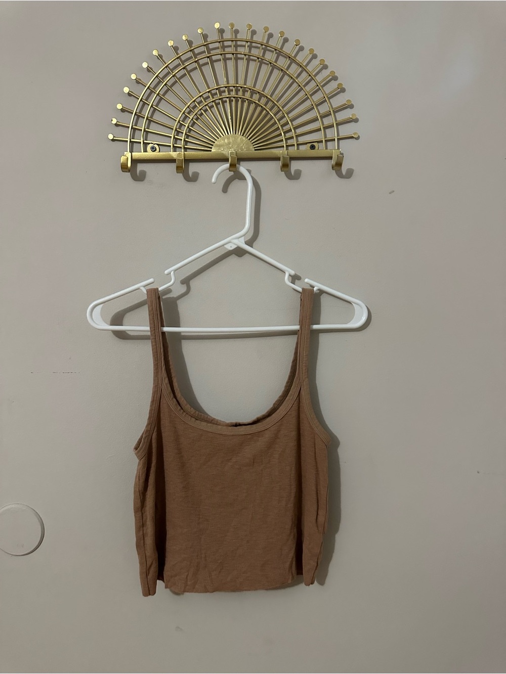 aerie Ribbed Scoop Neck Tank Crop Top
